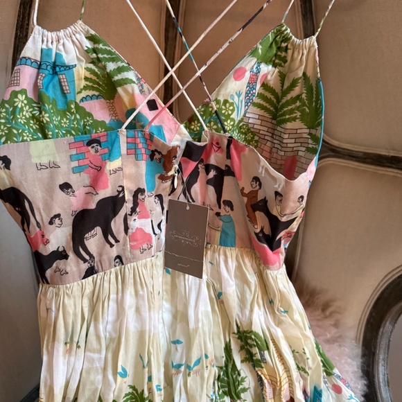 NWT Vintage Anthropologie Bazaar 100% Cotton Dress Plenty by Tracy Reese 2 XS - Picture 10 of 13
